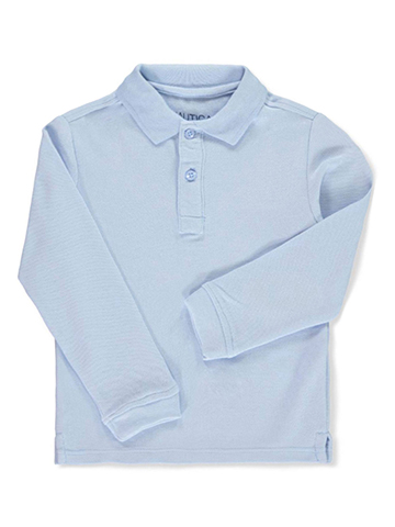 Nautica Boys’ School Uniform L/S Pique Polo - CookiesKids.com
