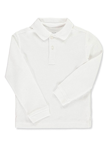 Nautica Boys’ School Uniform L/S Pique Polo - CookiesKids.com