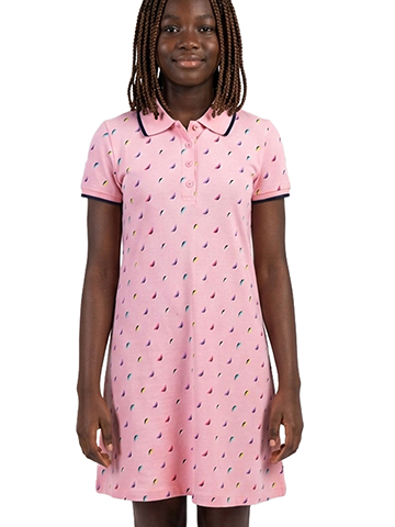 Nautica T-Shirt Bambina Ragazza Manica Corta Con Stampa A Sbuffo E Girocollo