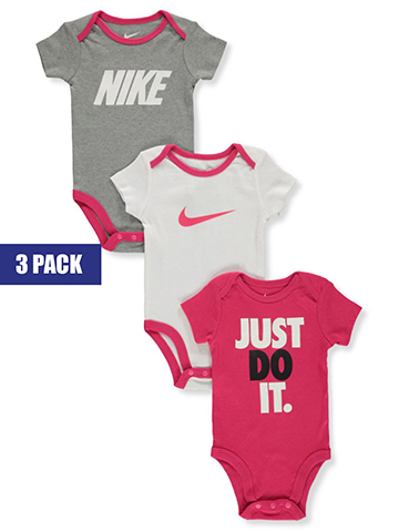 Nike Baby Unisex 3-Pack Bodysuits - CookiesKids.com
