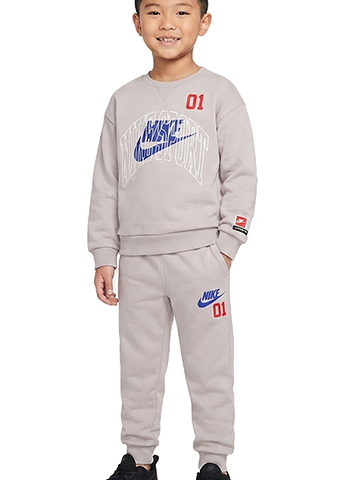 Nike Boys' NSW Fleece Crew Sweatshirt and Jogger Set - CookiesKids.com