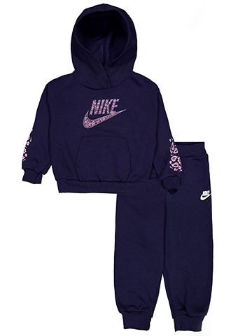 Nike Girls' Retro Remix Hoodie and Jogger Set - CookiesKids.com
