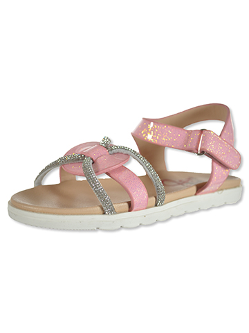 Olivia Miller Girls' Glitter Gem X-Strap Sandals - CookiesKids.com