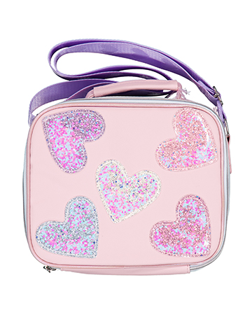 OMG Accessories Girls' Sequin Heart Insulated Lunch Box - CookiesKids.com