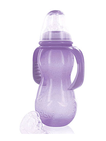 Nuby Non-Drip Standard Neck Bottle (11 oz.) - CookiesKids.com