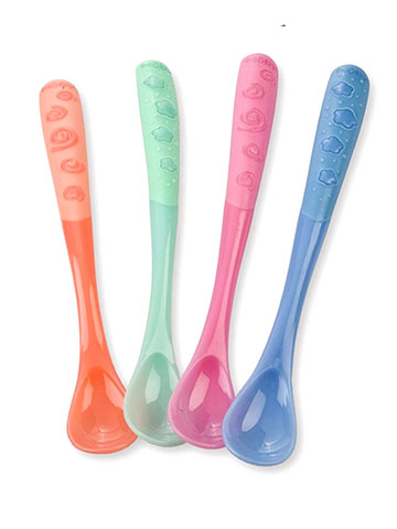 Nuby Hot Safe Spoons 4-Pack - CookiesKids.com