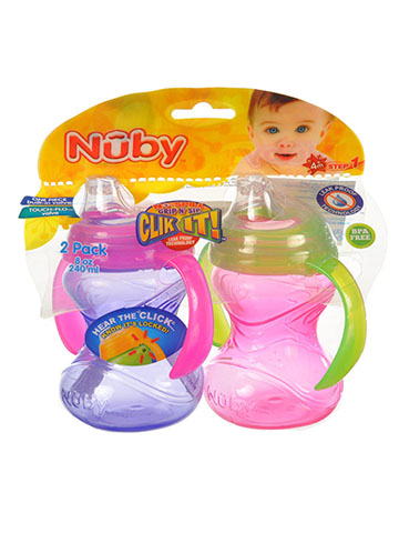 Nuby Grip n’ Sip 2-Pack Sippers (8 oz.) - CookiesKids.com