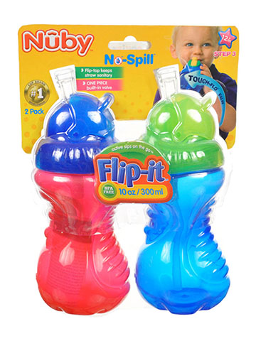 Nuby Flip-It Sippers 2-Pack (10 oz.) - CookiesKids.com