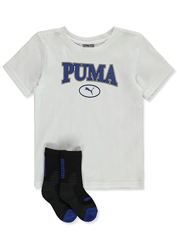 Puma Boys' 2-Piece Varsity T-Shirt Socks Set - CookiesKids.com