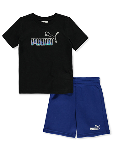Puma Boys' 2-Piece Pounce Shorts Set Outfit - CookiesKids.com