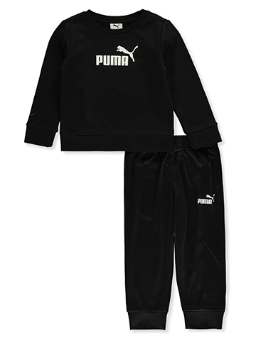 Puma Boys' 2-Piece Tricot Joggers Set Outfit - CookiesKids.com