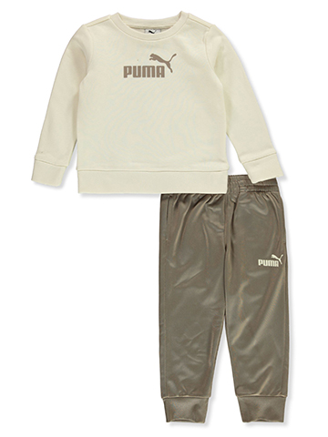 Puma Boys' 2-Piece Tricot Joggers Set Outfit - CookiesKids.com