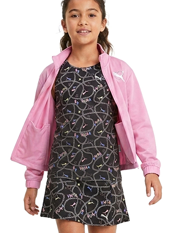 Puma Girls' 3-Piece Track Jacket Skorts Set Outfit - CookiesKids.com