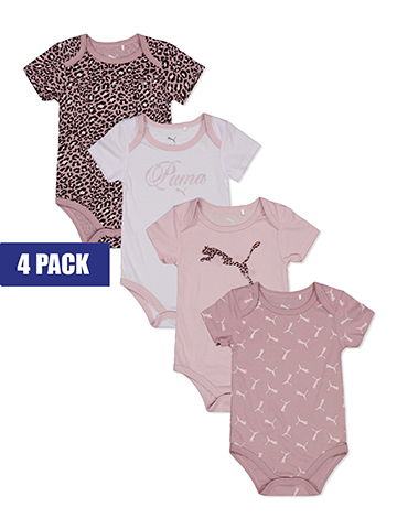 Puma Girls' Bodysuits Set 4-Pack - CookiesKids.com