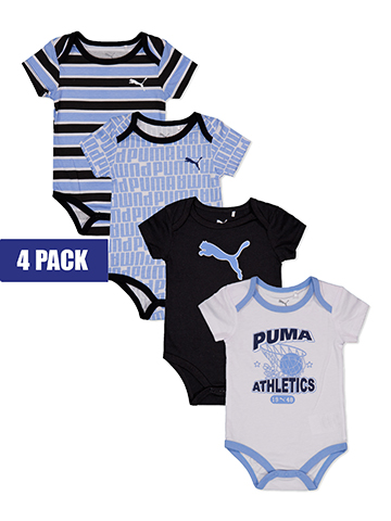 Puma Boys' 4-Pack Bodysuit Set - CookiesKids.com