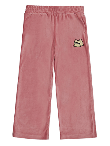 Puma Girls' Classic Wide-Leg Logo Pants - CookiesKids.com