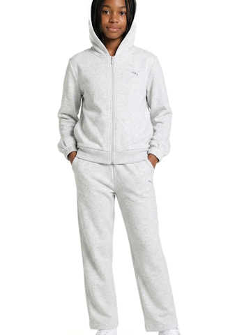 Puma Girls' Zip-Up Logo Hoodie and Barrel Sweatpants - CookiesKids.com