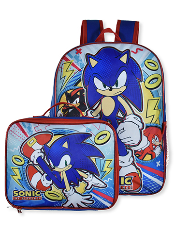 Sonic the Hedgehog Boys' Backpack and Lunch Box Set - CookiesKids.com