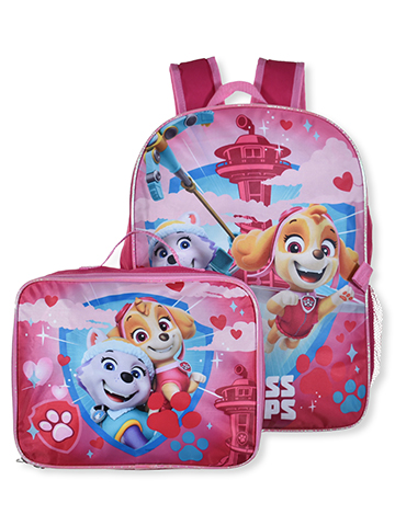 Paw Patrol Girls' Boss Pups Backpack and Lunch Set - CookiesKids.com