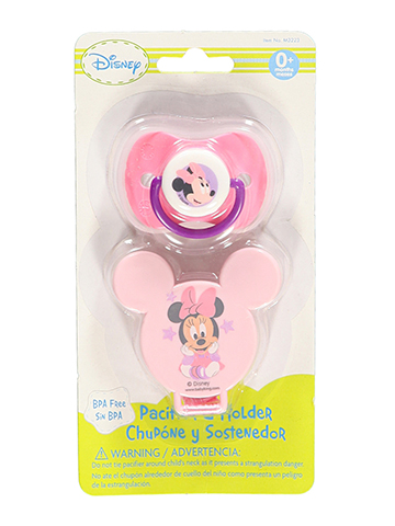 Disney “Starry Minnie” Pacifier & Clip Set - CookiesKids.com