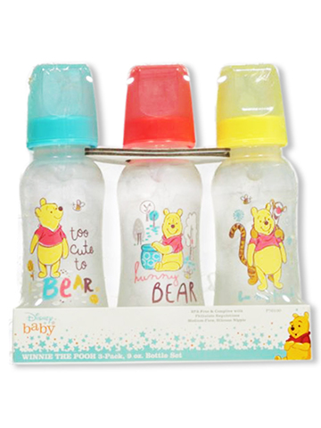 Winnie the Pooh “Jumping Joyful” 3-Pack Bottles (9 oz.) - CookiesKids.com