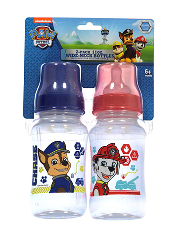 Paw Patrol “On the Chase” 2-Pack Wide-Neck Bottles (11 oz.) - CookiesKids.com