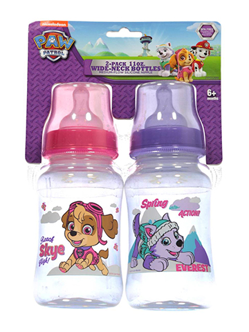 Paw Patrol “Spring into Action” 2-Pack Wide-Neck Bottles (11 oz.) - CookiesKids.com