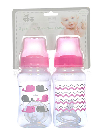 Cribmates “Whale Swim” 2-Pack Wide-Neck Bottles (11 oz.) - CookiesKids.com