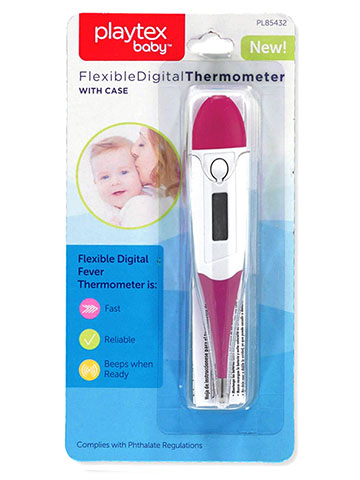Playtex Baby Flexible Digital Thermometer with Case - CookiesKids.com