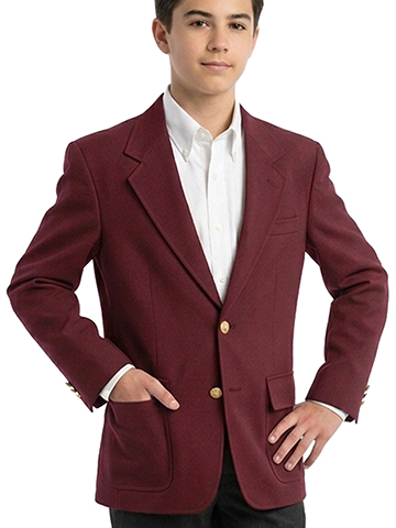 Rifle Single-Breasted Unisex School Blazer (Sizes 8 - 20) - CookiesKids.com