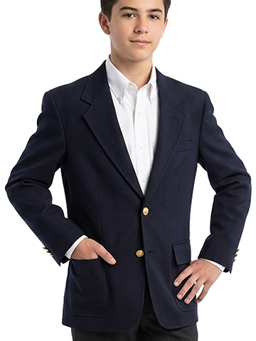 Rifle Single-Breasted Unisex School Blazer (Sizes 8 - 20) - CookiesKids.com