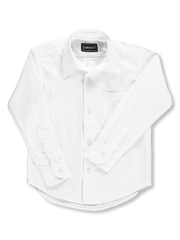 A+ Little Boys’ L/S Oxford Shirt (Sizes 4 - 7) - CookiesKids.com