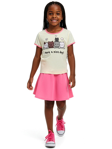 Girlsquad Girls' 2-Piece Skirt Set Outfit - CookiesKids.com
