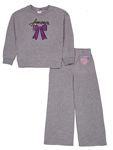 Girlsquad Girls' 2-Piece Flip Sequin Pants Set Outfit - CookiesKids.com
