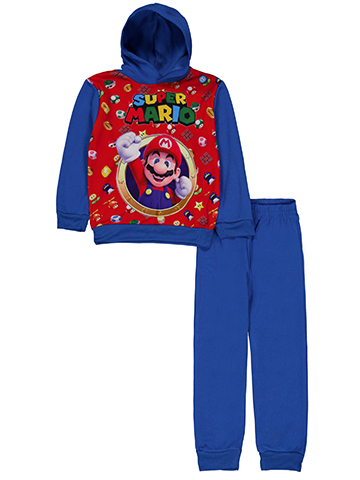 Super Mario Boys' 2-Piece Pullover Graphic Hoodie and Jogger Set - CookiesKids.com