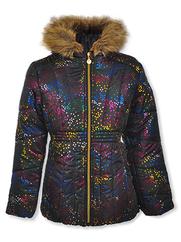 Rothschild Girls’ Sparkle Dot Insulated Parka - CookiesKids.com