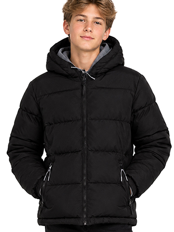 Rothschild Boys' Full-Zip Puffed Parka Jacket with Fleece Hood Lining - CookiesKids.com