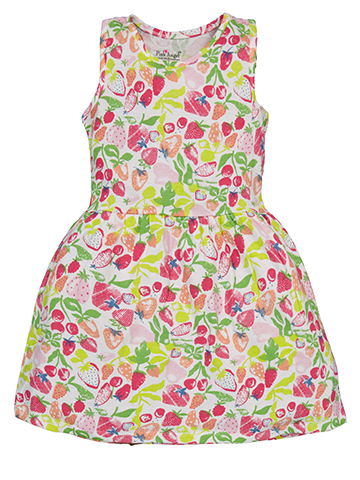 Girls' Fruit Print Sleeveless Dress - CookiesKids.com