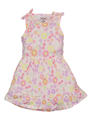 Girls' Floral Sleeveless Tiered Dress - CookiesKids.com