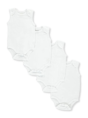 Sweet & Soft Unisex Baby 4-Pack Bodysuits - CookiesKids.com