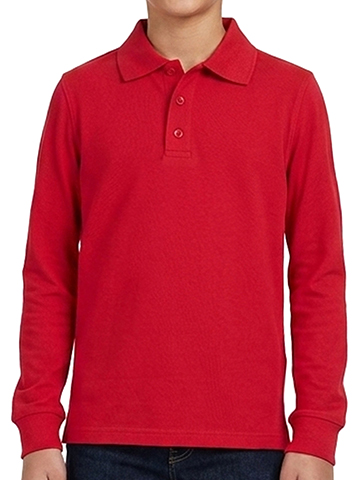 Smith's American Boys' Long Sleeve Pique Polo - CookiesKids.com