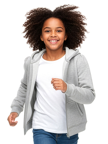 Smith's American Girls' Fleece Zip Hoodie - CookiesKids.com