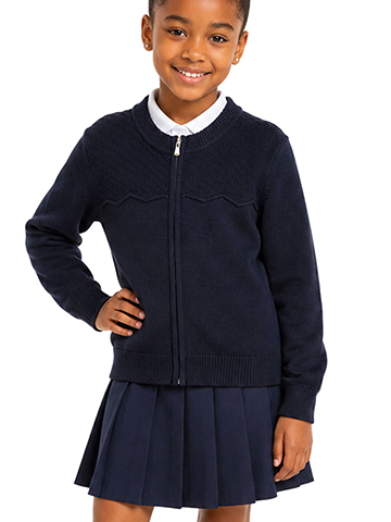 Smith's American Girls' Zipper Cardigan - CookiesKids.com