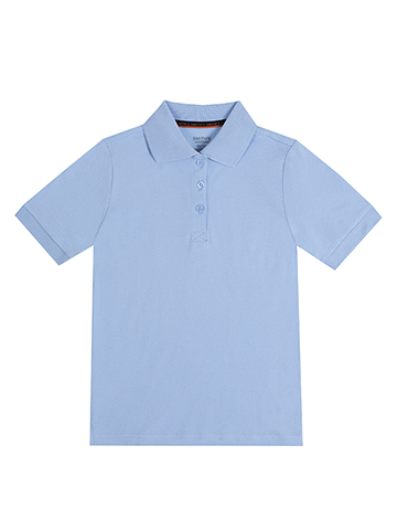 Smith's American Girls' Plus S/S Stretch Pique Polo Shirt - CookiesKids.com