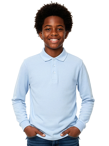 Smith's American Husky Boys' L/S Polo Shirt - CookiesKids.com