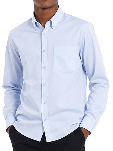 Smith's American Men's Long-Sleeve Button-Up Oxford Shirt - CookiesKids.com