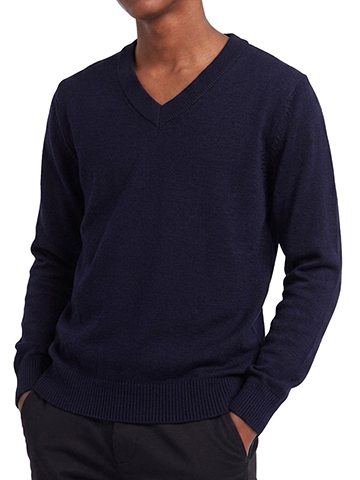 Boys' V-Neck Knit Sweater - CookiesKids.com
