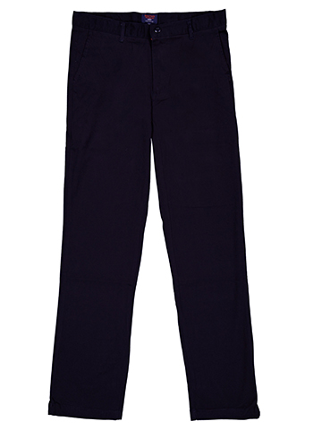 Girls' Classic Flat-Front Cotton Pants - CookiesKids.com