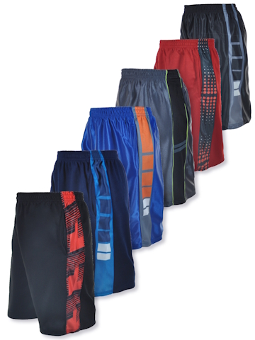 Cookie's Boys' 6-Pack Athletic Shorts With Pockets - CookiesKids.com