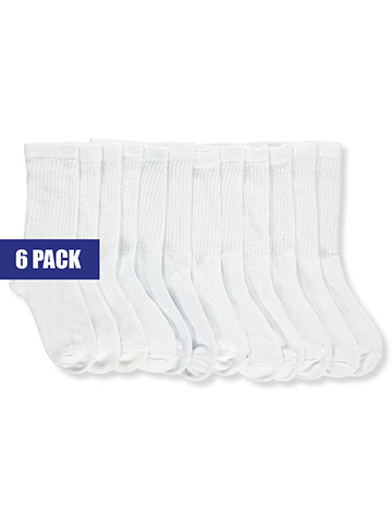 Winner's Choice Girls’ 6-Pack Crew Socks - CookiesKids.com